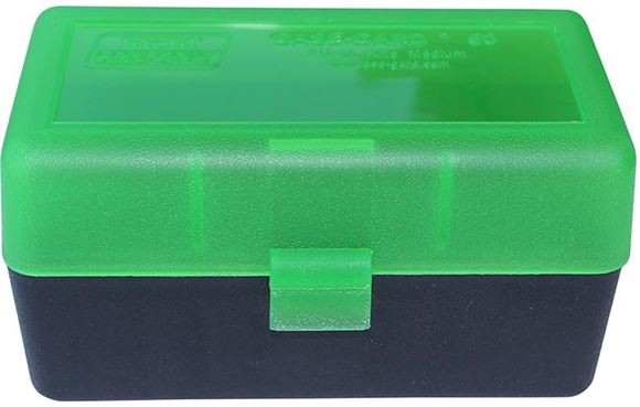 Picture of MTM Case-Gard Rifle Ammo Boxes, R-50 Series - RM-50, 50rds, Green/Black