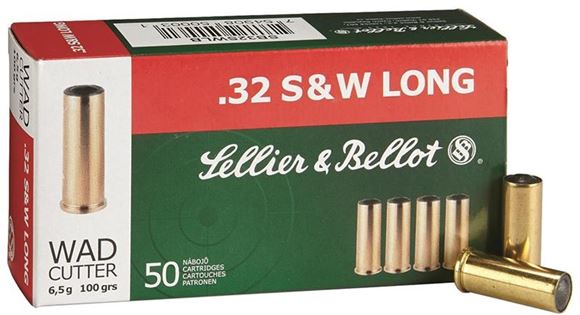 Picture of Sellier & Bellot Brass - 32 S&W Long, No Primer, 50ct