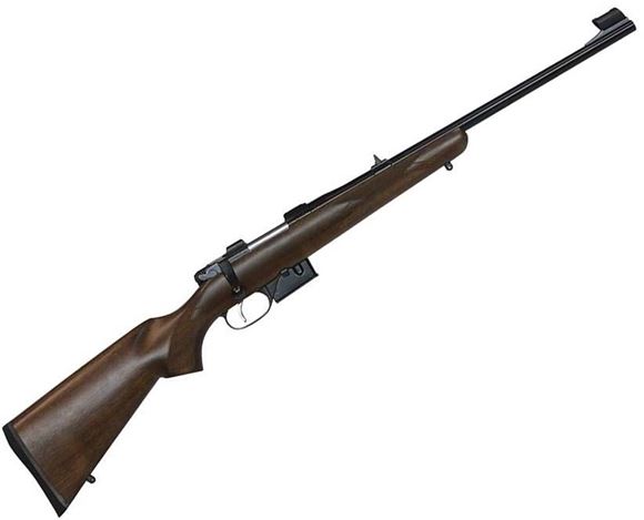 Picture of CZ 527 Youth Carbine Bolt Action Rifle - 7.62x39mm, 18.5", Hammer Forged, Blued, Lacquered Finished Straight Line Comb Carbine Walnut Stock, 5rds, Adjustable Single Set Trigger, Fixed Sights, 12.75" LOP