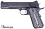 Picture of Used STI Sentinal Premier 1911 Semi-Auto Pistol - 9mm, Blued, G10 Grips, Flared Magwell, Dot Front & Adjustable Rear Right, 2x10rds, Original Case, Very Good Condition
