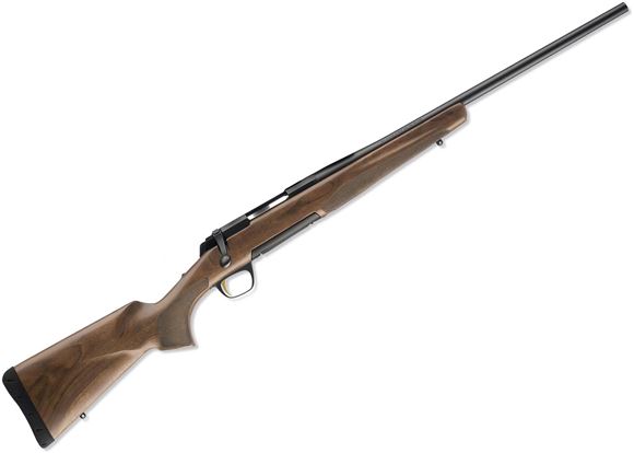 Picture of Browning X-Bolt Micro Midas Bolt Action Rifle - 308 Win, 20", Sporter Contour, Matte Blued, Satin Grade I Black Walnut Stock, 4rds, Adjustable Feather Trigger
