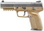 Picture of FN Herstal (FNH) Five-seveN Semi Auto Pistol - 5.7x28mm, 5", FDE Polymer Frame, 3x10rds, Adjustable Sights
