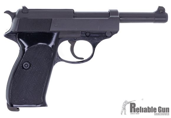 Picture of Used Walther P1 Semi Auto Pistol, 9mm Luger,5" Barrel, Original Test Target, 1 Mag, Good Condition