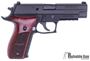 Picture of Used SIG SAUER P226 Dark Elite DA/SA Semi-Auto Pistol - 9mm, 4.4", Custom Rosewood Grips, 10rds, SIGLITE Night Sights, Rail, Beavertail, Excellent Condition