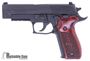 Picture of Used SIG SAUER P226 Dark Elite DA/SA Semi-Auto Pistol - 9mm, 4.4", Custom Rosewood Grips, 10rds, SIGLITE Night Sights, Rail, Beavertail, Excellent Condition