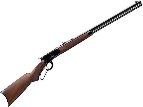 Picture of Winchester Model 1892 Deluxe Octagon Lever Action Rifle - 357 Mag, 24", Gloss Blued Octagon Barrel, Blued Receiver, Oil Finish Grade III/IV Pistol Grip Black Walnut Stock w/Crescent Buttplate, Marble's Gold Bead Front & Buckhorn Rear Sights