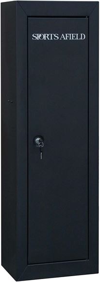 Picture of Sports Afield Journey 10 Gun Safes - SA-GC10, 10 Gun, Cam Action Lock and Key, Matte Black Color, 53 x 18.25 x 12.5, Non-Fire Rated