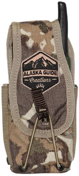 Picture of Alaska Guide Creations Bino Pack Accessories - In Line Accessory Pouch, Fusion Camo, 3" (Width) x 4-7.5" (Adjustable Height) x 2.5" (Depth)