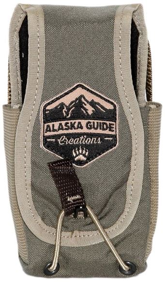 Picture of Alaska Guide Creations Bino Pack Accessories - In Line Accessory Pouch, Ranger Green, 3" (Width) x 4-7.5" (Adjustable Height) x 2.5" (Depth)