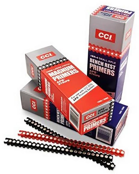 Picture of CCI Primers, Standard Pistol Primers - No. 500, Small Pistol Primers, 1000ct Pack, APS Strips