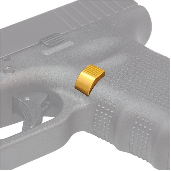 Picture of GlockStore Glock Parts - Aluminum Extended Magazine Catch, Gold, 9mm/40 S&W/357 SIG, Gen 4/5