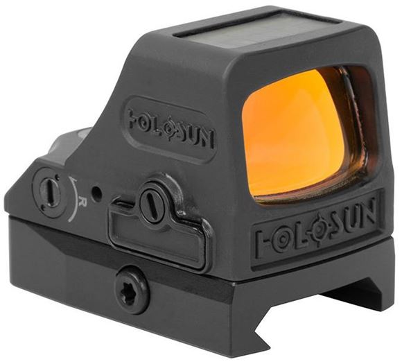 Picture of Holosun Reflex Sights - HE508T-RD V2 Micro Reflex Sight, Black, 2 MOA Red Dot; 32 MOA Circle, 10 DL & 2 NV Compatible, Entire Titanium Housing, Waterproof, Solar Cell, CR1632, Up to 50,000 hrs, RMR Mount Pattern