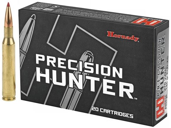 Picture of Hornady Precision Hunter Rifle Ammo - 270 Win, 145Gr, ELD-X, 200rds Case