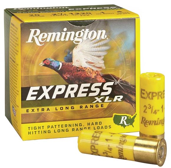 Picture of Remington Express Extra Long Range Load Shotgun Ammo - 20Ga, 2-3/4", 1oz, #5, 25rds Box, 1220fps