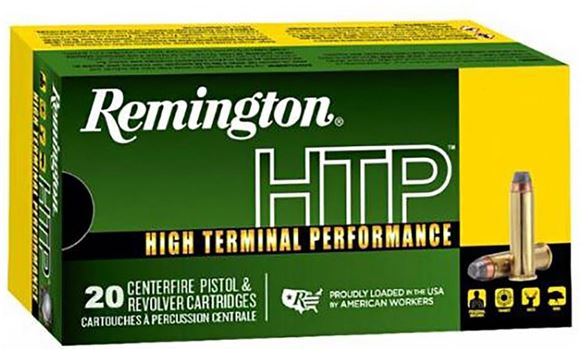 Picture of Remington HTP High Terminal Performance Pistol Ammunition - 38 Special +P, 125gr, SJHP, 20rds Box