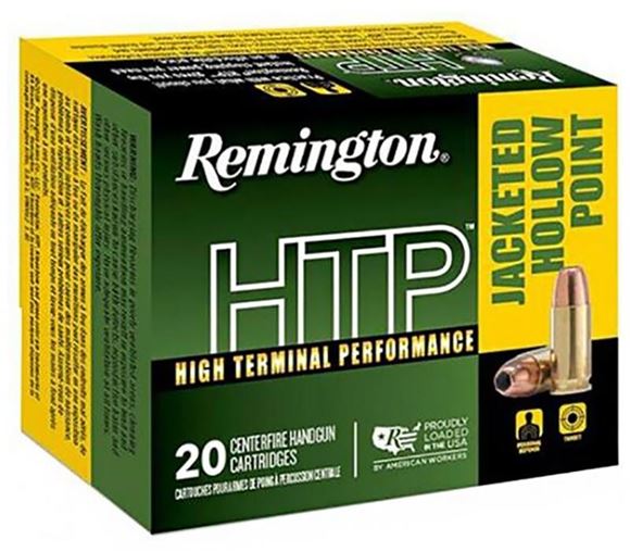 Picture of Remington HTP High Terminal Performance Pistol Ammunition - 40 S&W, 180gr, JHP, 20rds Box