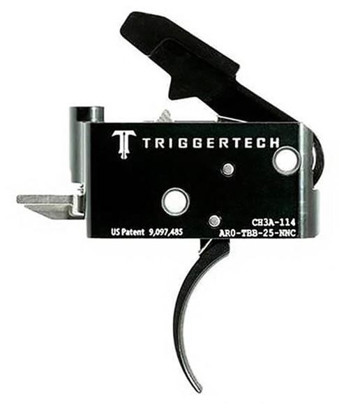 Picture of Trigger Tech, Adaptable AR15 Trigger - Frictionless Trigger, Curved, Short Two Stage, 2.5-5lbs, Small Pin, PVD Black. *Will work with WK-180C