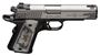 Picture of Browning 1911-380 Black Label Medallion Stainless  Engraved SA Semi-Auto Pistol - 380 ACP, 4-1/4", Stainless Finish w/ Engraved Slide, Matte Black Composite Frame, Plastic White Pearl Engraved Grips, 2x8rds, Combat White Dot Sights