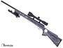 Picture of Used Savage Mark II Bolt-Action Rifle - 22LR, Gray Laminate Thumbhole Stock & Heavy Barrel, Nikon Prostaff 3-9x50 Scope w/ Caps, 3 Mags, Bipod, Excellent Condition