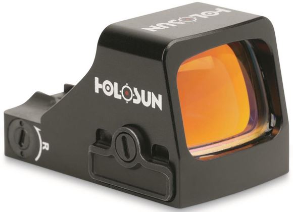 Picture of Holosun Reflex Sights - HS 407K Red Micro Reflex Sight, Black, 6 MOA Red Dot, 12 Brightness Settings, 10 DL & 2 NV Compatible, 7075 Aluminum Housing, Waterproof 1ml, CR1632, Uses Shield RMSc Mounts
