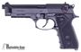 Picture of Used Girsan Regard Semi-Auto Pistol, 9mm, 4.9", Black, Picatinny Rail, Black Synthetic Grip, Ambidextrous Safety, Lanyard Hole, Grip Finger Grooves, White Dot Combat Sights, 4x10 round Magazines, As New Condition, in Original Box