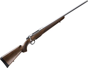 Picture of Tikka T3X Hunter Bolt Action Rifle - 270 Win, 22.4", Stainless Steel Finish, Oil Finish Wood Stock, Standard Trigger, 3rds, No Sights