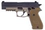 Picture of Used Sig Sauer P220 Combat Semi-Auto 45 ACP, Black/FDE, Night Sights, With 2 Mags & Original Case, Very Good Condition