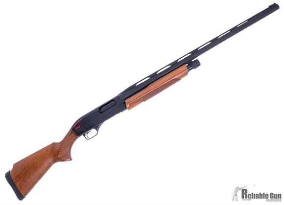 Picture of Used Winchester SXP Field Pump Action Shotgun - 12Ga, 3", 28", Vented Rib, Chrome Plated Chamber & Bore, Matte, Matte Aluminum Alloy Receiver, Satin Grade I Hardwood Stock, 4rds, Fiber-Optic Front & Mid Bead, Very Good Condition