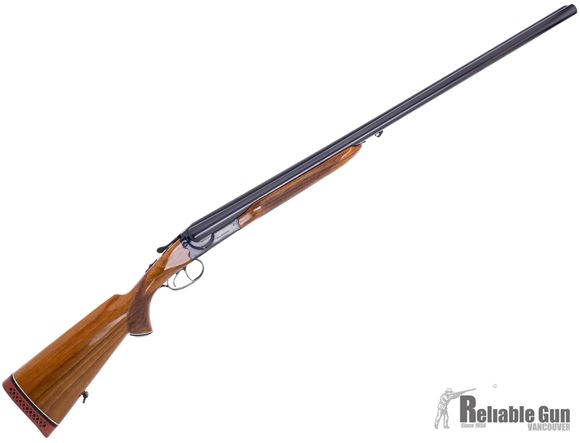 Picture of Used FEG Continental 200 Side by Side Shotgun - 12ga, 3" Mag, 30" Barrel, Blued, Gloss Finish Wood Stock, Double Trigger, Bead Sights, Excellent Condition
