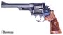 Picture of Used Smith & Wesson (S&W) Model 29-10  DA/SA Revolver - 44 Rem Mag, 6-1/2", Blued, Large Frame (N),  Wood Grips, 6rds, Red Ramp Front & Adjustable Rear Sights, Inc. S&W Wood Case, Very Good Condition