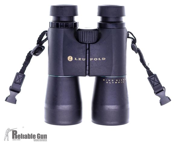 Picture of Used Leupold Wind River Olympic Binoculars - 12x50mm, Field 4.8deg,  Matte Black, Waterproof/Fogproof, Roof Prism, Nitrogen Purge, Vortex FDE Bino Harness/Pack (Excellent Cond.), Good Condition