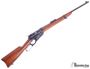 Picture of Used Winchester 1895 Lever-Action Rifle - 30 US (30-40 Krag), 22", Shortened, Blued, Worn Bluing & Pitting at Receiver, Non-Factory Engraving, Saddle Ring, Wood Stock, 1925 Production, Good Condition