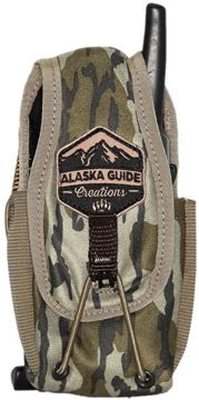 Picture of Alaska Guide Creations Bino Pack Accessories - In Line Accessory Pouch, Mossy Oak Bottom Lands Camo, 3" (Width) x 4-7.5" (Adjustable Height) x 2.5" (Depth)