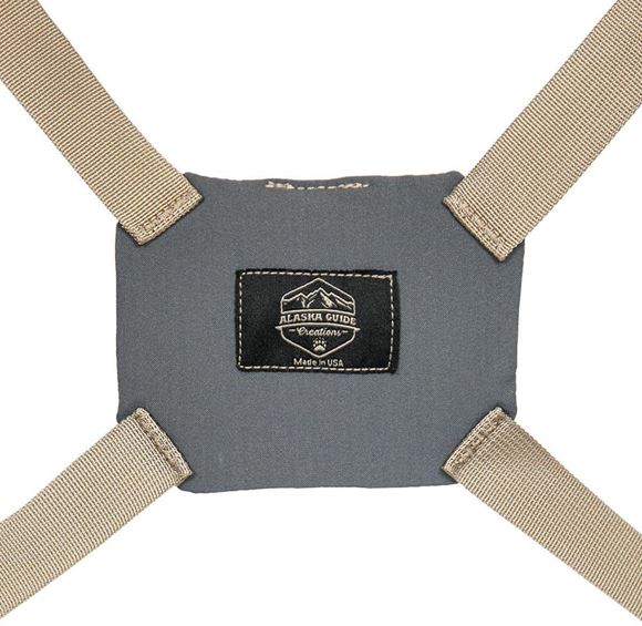 Picture of Alaska Guide Creations Binocular Harness Pack Accessories - Gray Ultra-Lightweight Harness, 4oz., Fully Adjustable Fit (Kids to Adult), Four Way Stretchable Backplate, 1" Nylon Webbing