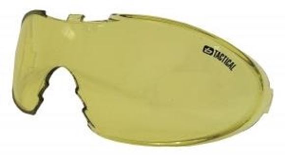 Picture of Bolle Tactical Goggle Spare Lens - For X900 (X90BPSI), Yellow, Anti-Scratch & Anti-Fog, w/Microfiber Pouch
