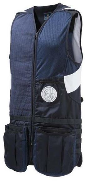 Picture of Beretta MOLLE Shooting Vest - Snap-off, M.O.L.L.E. system, Blue/White