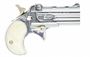 Picture of Used Davis Industries D-22 "Darringer" Break Action Pistol, 22 LR, 61mm Barrel, Chrome Plated, Pearl Grips, Good Condition