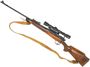 Picture of Used Lee Enfield No 1 Mk III Bolt-Action Rifle - 303 British, Replacement Sporterized Stock & Front Sight, J.C Higgins 4x32 Scope, Leather Sling, 1 Mag, Good Condition