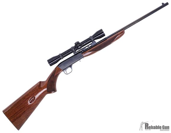 Picture of Used Browning Semi-Auto 22 (SA-22)  Rifle - 22 LR, 19-3/8" Barrel, Polished Blued, Gloss Walnut Stock, 10rds, Bushnell Banner 4x, Good Condition