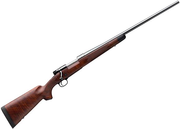 Picture of Winchester M70 Bolt Action Rifle - Super Grade Walnut, 30-06 Sprg, 24", Sporter Contour, Gloss finish Fancy Walnut, Jeweled Bolt Body, Knurled Bolt Handle