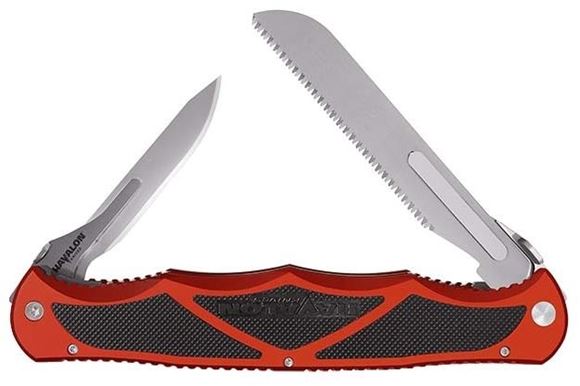 Picture of Havalon Knives, Hydra Red Knife - Fits all Havalon blades, Red Aluminum Alloy Handle, Zipper Carry Case, 3 Baracuta Blades (#127XT), (#115XT) and (#115SW), 12  Piranta blades, 3 each of #60A, #70A, #22XT and #22