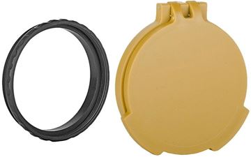 Picture of Tenebraex Tactical Tough Cover - Flip Cover with Adapter Ring, Objective, Ral8000 (FDE), Fits Schmidt Bender PMII 56mm