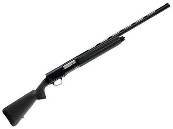 Picture of Browning A5 Stalker Semi-Auto Shotgun - 12Ga, 3", 28", Lightweight Profile, Vented Rib, Matte Blued, Matte Black Aluminium Alloy Receiver, Matte Black Composite Stock, 4rds, Fiber Optic Front & Ivory Mid Bead Sights, Invector-DS F