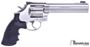 Picture of Used Smith & Wesson (S&W) Model 686-4 DA/SA Revolver - 357 Mag, 6" Factory Ported Barrel, Stainless Steel Frame & Cylinder, Rubberized Hogue Grip, Fixed Front & Adjustable Rear Sight, 6rds, Excellent Condition