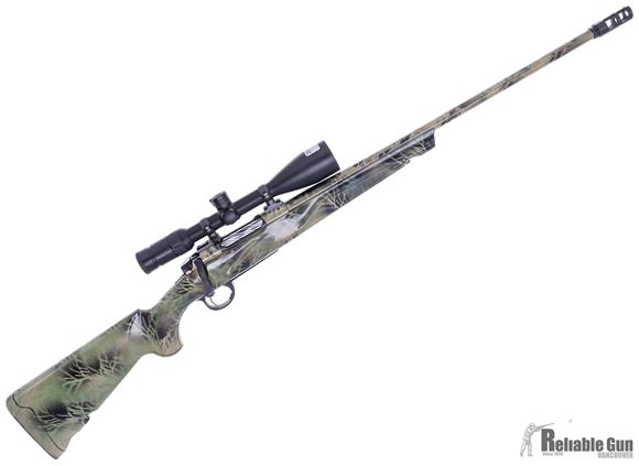 Picture of Used Franchi Momentum Synthetic Bolt-Action Rifle - 6.5 Creedmoor, 24", Custom Camo Painted Receiver & Barrel & Synthetic Stock, Thread Muzzle, Spiral Fluted Bolt, Swarovski Z3 Series 4-12x50 Scope, Good Condition