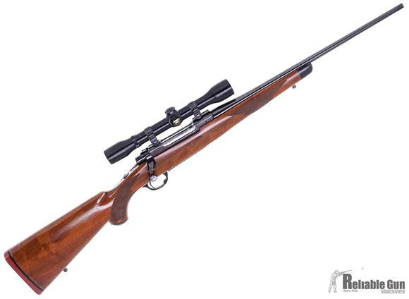 Picture of Used Ruger M77 Ultra-Light Bolt Action Rifle - 30-06 Sprg, 20", Gloss Blued, Walnut Stock w/ Scratches & Some Finish Wear, Bushnell Scopechief VI x4, 3rds, Good Condition