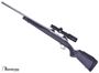 Picture of Used Savage Arms Model 110 Bolt Action Rifle - 338 Fed, 20.5", Matte Stainless, Gray Synthetic Stock, Adjustable LOP, 3rds, With Hawke Vantage 30 WA 1-4x24mm Scope, Recoil Spacer & Comb Kit, Very Good Condition