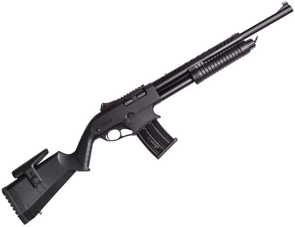 Picture of Canuck Recon Pump Action Shotgun - 12ga, 3", 20" Chrome Lined, Heat Shield, Ghost Ring Rear & Fiber Optic Front Sight, Synthetic Pistol Grip Stock, Top Rail, 2x5 rd Mag, Chokes(F,M,C)