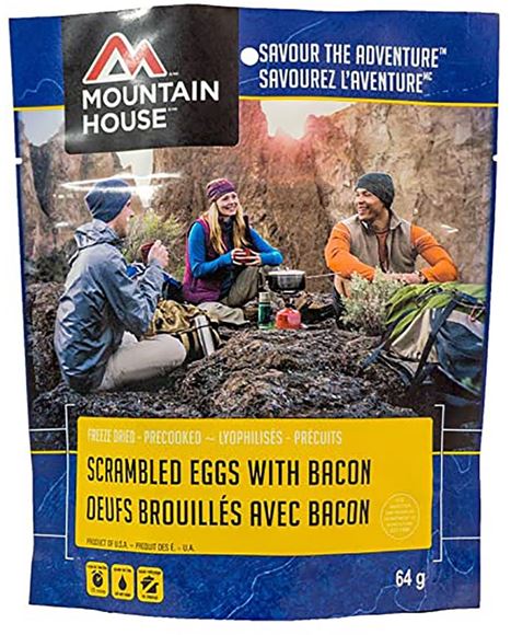 Picture of Mountain House Freeze Dried Food - Scrambled Eggs With Bacon, 1.5 Servings / 64g