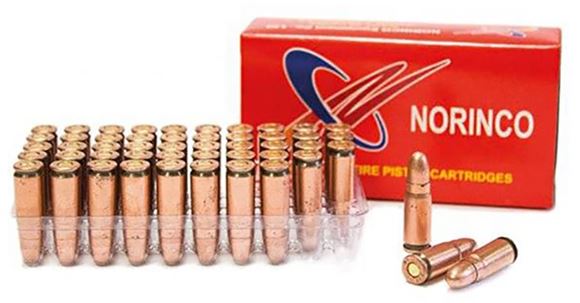 Picture of Norinco Pistol Ammunition - 7.62x25 Tokarev, 85Gr, FMJ, 2250rd Case (x45 50rd Boxs)